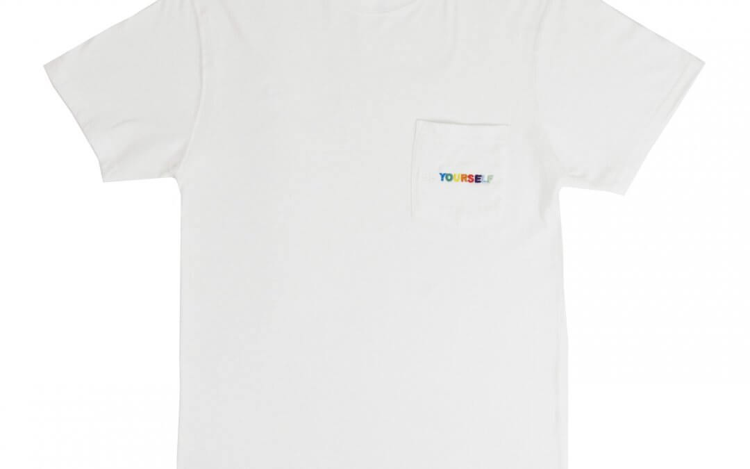 BE YOURSELF POCKET TEE (WHITE)