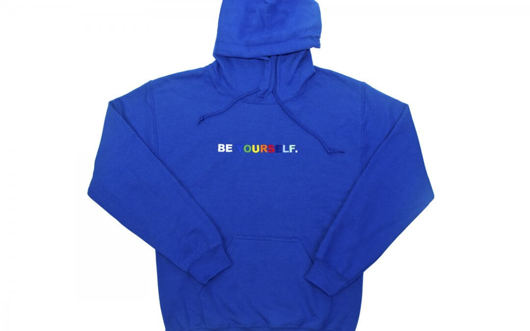 BE YOURSELF HOODIE (BLUE)
