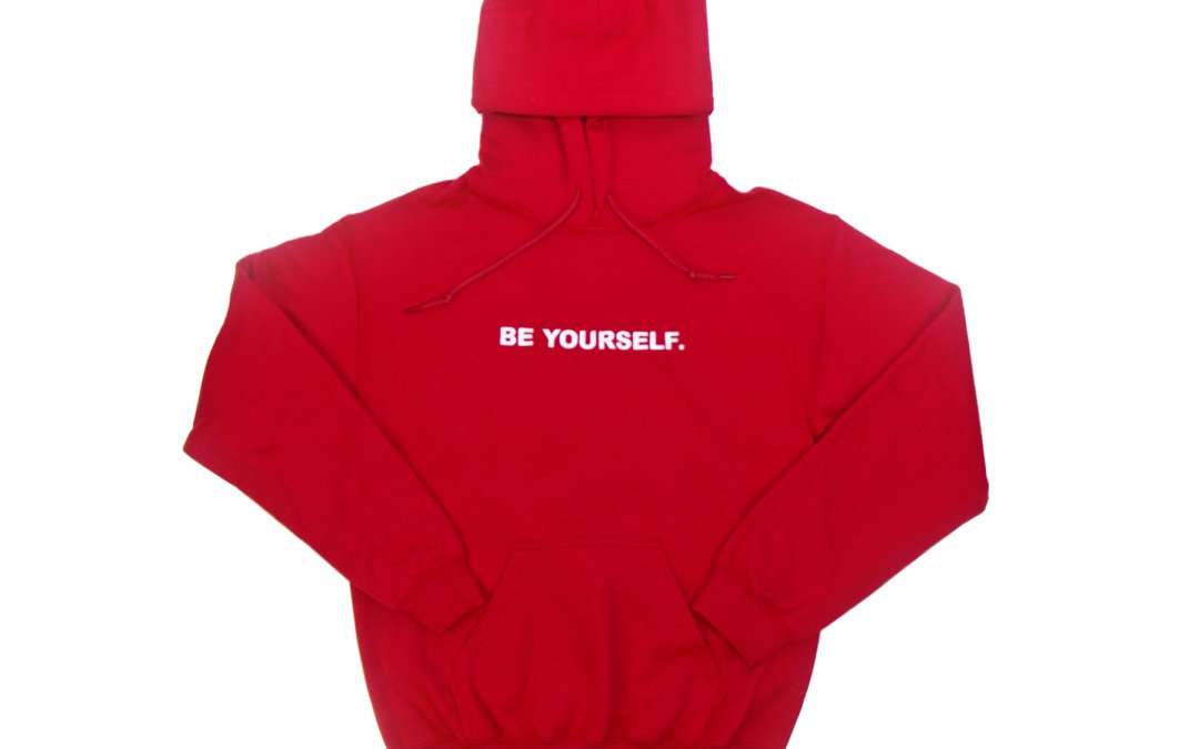 BE YOURSELF HOODIE (RED)