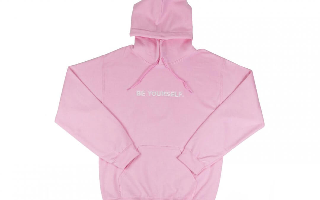 BE YOURSELF HOODIE (PINK)